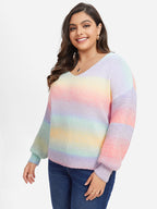 Ombre Drop Shoulder Sweater