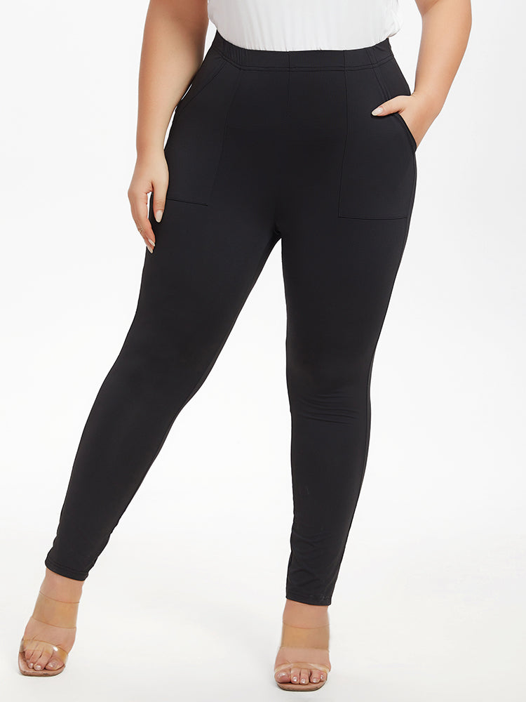 VIP Solid Pocket Patched Leggings