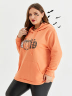 VIP Halloween Pumpkin Pattern Drawstring Hoodie