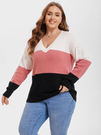 VIP Colorblock Drop Shoulder Sweater