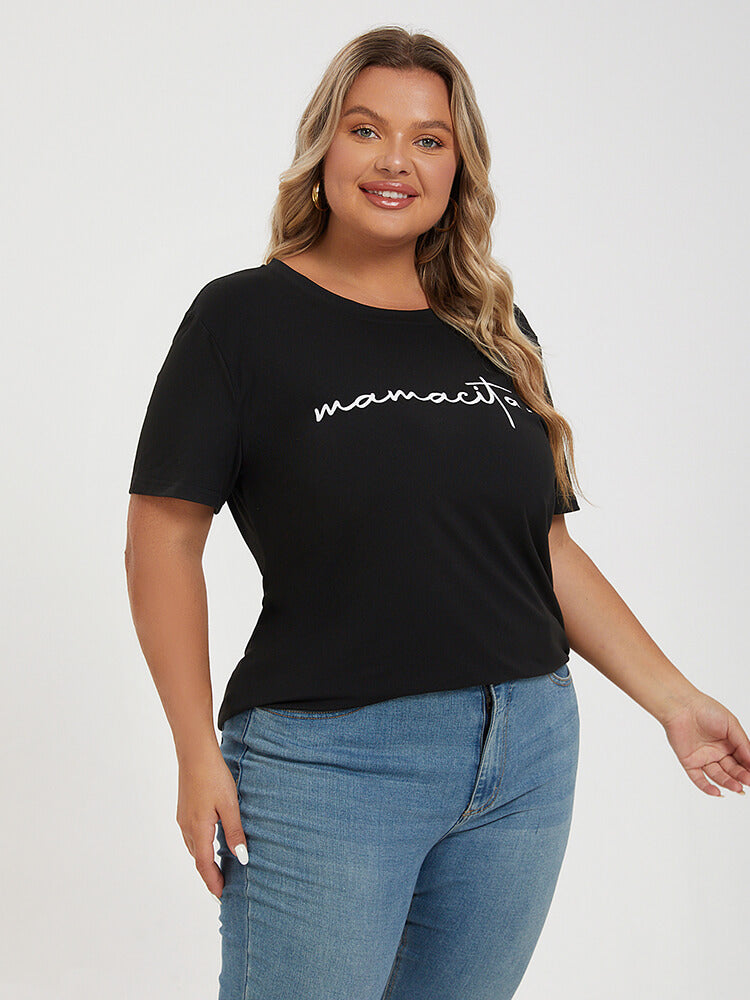 Plus Black Mamacita Graphic Tee