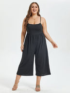 VIP Solid Wide Leg Cami Jumpsuit