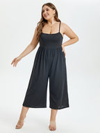 VIP Solid Wide Leg Cami Jumpsuit