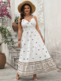 VIP Geo Print Ruffle Hem Sundress