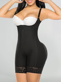 Zipper Open Tummy Control Shapewear Butt Lifter Bodysuit