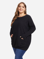 VIP Batwing Sleeve Dual Pocket Sweater