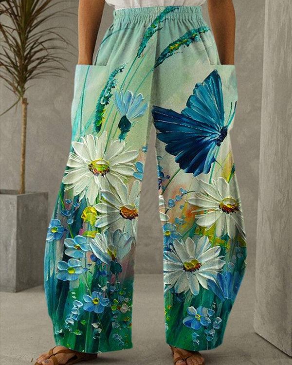Xpluswear Plus Size African Print Comfort Pants-Grey
